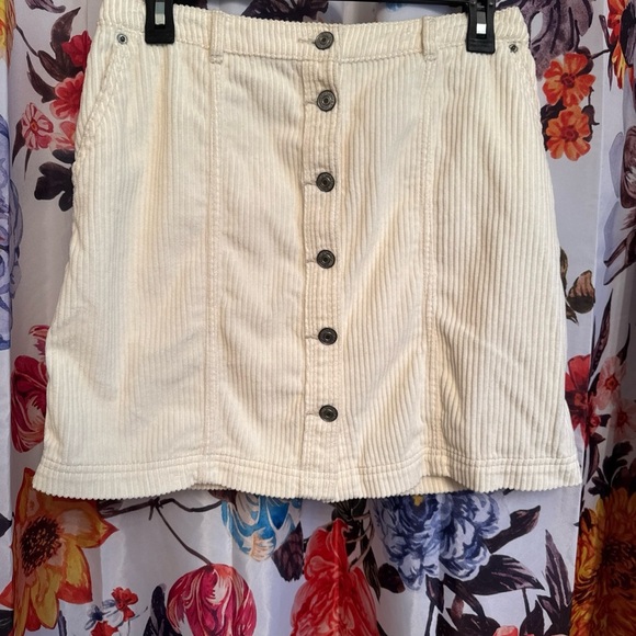 Abercrombie & Fitch Front Button Down Corduroy Skirt - Picture 1 of 6